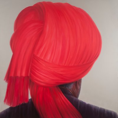 Red Turban, 2012 by Lincoln Seligman